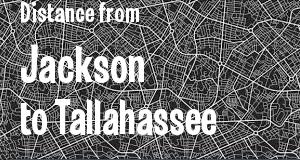The distance from Jackson, Mississippi 
to Tallahassee, Florida
