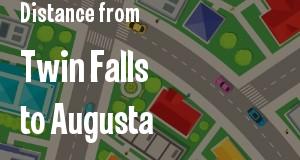 The distance from Twin Falls, Idaho 
to Augusta, Georgia