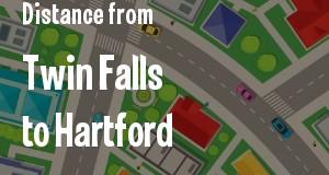 The distance from Twin Falls, Idaho 
to Hartford, Connecticut