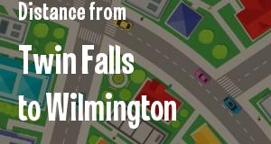 The distance from Twin Falls, Idaho 
to Wilmington, Delaware