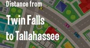 The distance from Twin Falls, Idaho 
to Tallahassee, Florida