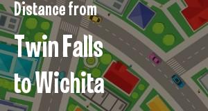 The distance from Twin Falls, Idaho 
to Wichita, Kansas