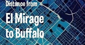 The distance from El Mirage, Arizona 
to Buffalo, New York