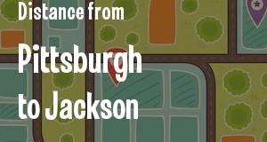 The distance from Pittsburgh, Pennsylvania 
to Jackson, Mississippi