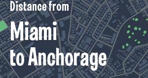 The distance from Miami, Florida 
to Anchorage, Alaska