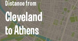 The distance from Cleveland, Ohio 
to Athens, Georgia