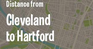 The distance from Cleveland, Ohio 
to Hartford, Connecticut