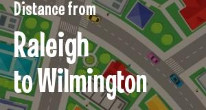 The distance from Raleigh, North Carolina 
to Wilmington, Delaware