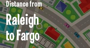 The distance from Raleigh, North Carolina 
to Fargo, North Dakota