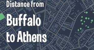 The distance from Buffalo, New York 
to Athens, Georgia