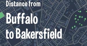 The distance from Buffalo, New York 
to Bakersfield, California