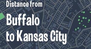 The distance from Buffalo, New York 
to Kansas City, Kansas