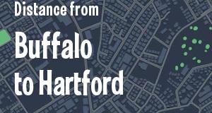 The distance from Buffalo, New York 
to Hartford, Connecticut