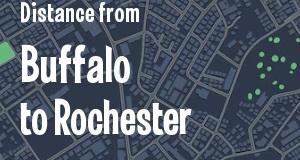 The distance from Buffalo 
to Rochester, New York