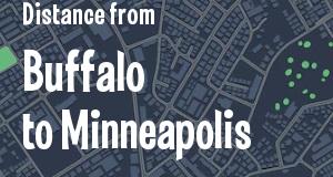 The distance from Buffalo, New York 
to Minneapolis, Minnesota