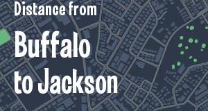 The distance from Buffalo, New York 
to Jackson, Mississippi