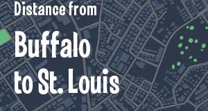 The distance from Buffalo, New York 
to St. Louis, Missouri