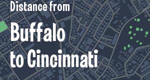 The distance from Buffalo, New York 
to Cincinnati, Ohio