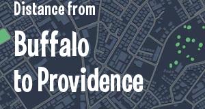 The distance from Buffalo, New York 
to Providence, Rhode Island