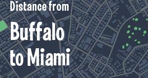 The distance from Buffalo, New York 
to Miami, Florida