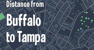 The distance from Buffalo, New York 
to Tampa, Florida