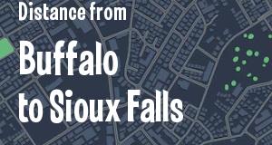 The distance from Buffalo, New York 
to Sioux Falls, South Dakota