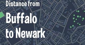 The distance from Buffalo, New York 
to Newark, New Jersey