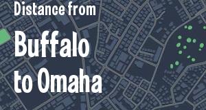 The distance from Buffalo, New York 
to Omaha, Nebraska