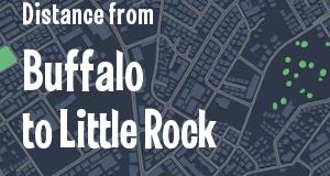 The distance from Buffalo, New York 
to Little Rock, Arkansas