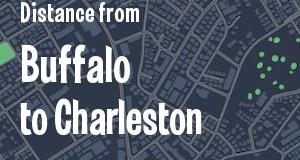 The distance from Buffalo, New York 
to Charleston, West Virginia