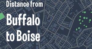 The distance from Buffalo, New York 
to Boise, Idaho