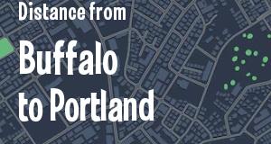 The distance from Buffalo, New York 
to Portland, Maine