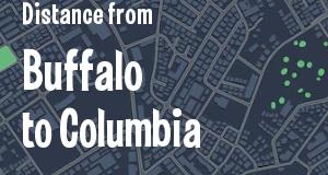 The distance from Buffalo, New York 
to Columbia, South Carolina