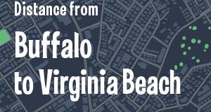 The distance from Buffalo, New York 
to Virginia Beach, Virginia