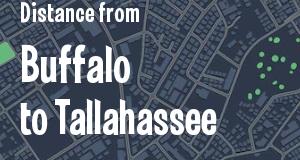 The distance from Buffalo, New York 
to Tallahassee, Florida