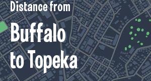 The distance from Buffalo, New York 
to Topeka, Kansas