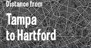The distance from Tampa, Florida 
to Hartford, Connecticut