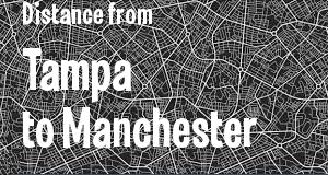The distance from Tampa, Florida 
to Manchester, New Hampshire