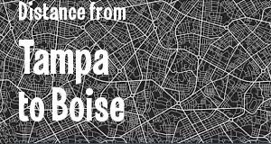 The distance from Tampa, Florida 
to Boise, Idaho