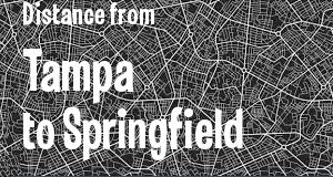 The distance from Tampa, Florida 
to Springfield, Illinois