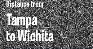 The distance from Tampa, Florida 
to Wichita, Kansas