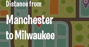 The distance from Manchester, New Hampshire 
to Milwaukee, Wisconsin