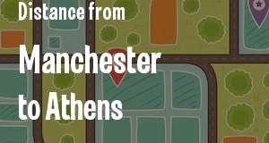 The distance from Manchester, New Hampshire 
to Athens, Georgia
