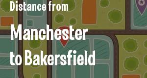 The distance from Manchester, New Hampshire 
to Bakersfield, California