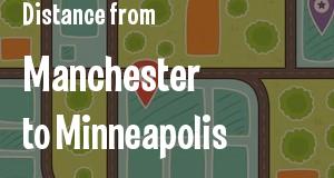 The distance from Manchester, New Hampshire 
to Minneapolis, Minnesota