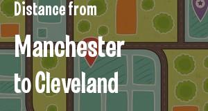 The distance from Manchester, New Hampshire 
to Cleveland, Ohio