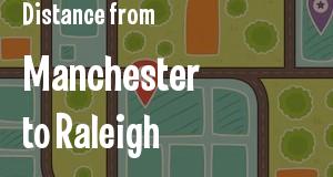 The distance from Manchester, New Hampshire 
to Raleigh, North Carolina