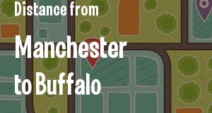 The distance from Manchester, New Hampshire 
to Buffalo, New York