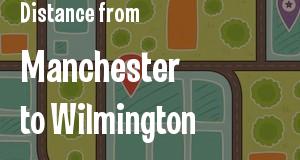 The distance from Manchester, New Hampshire 
to Wilmington, Delaware
