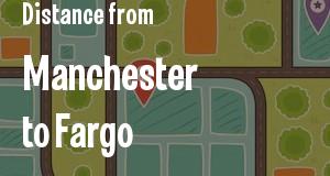 The distance from Manchester, New Hampshire 
to Fargo, North Dakota